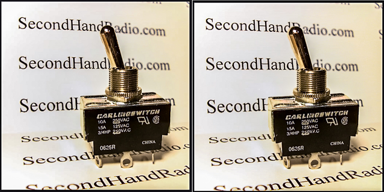 3D image of a DPDT toggle switch