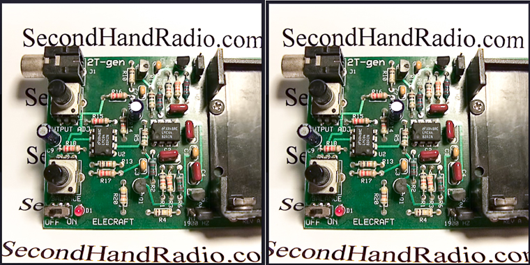 3D photograph of Elecraft 2T-gen