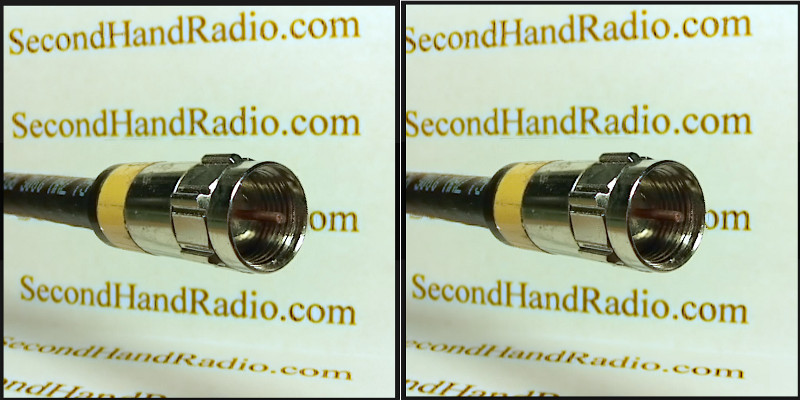3D image of a 72 ohm F connector
