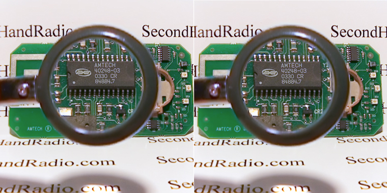 3D image of a toll-road transponder pcb